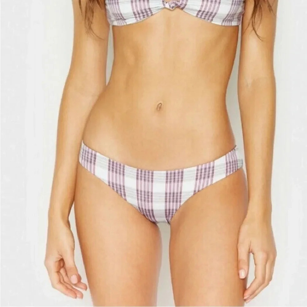 Frankie’s bikinis joy plaid bikini bottom